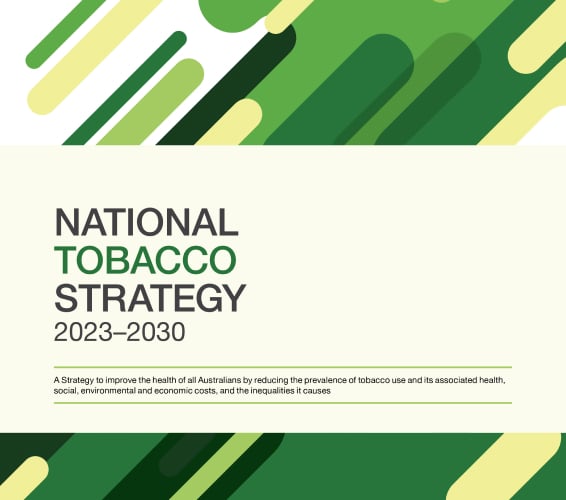 National Tobacco Strategy 2023-2030 front over.