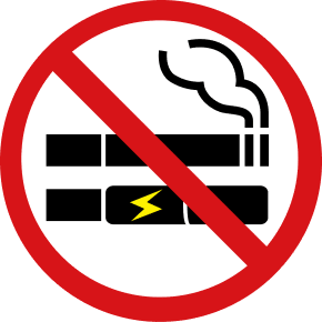 A no smoking and no vaping sign.