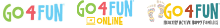 The Go4Fun logos for standard, online and Aborginal program variations.