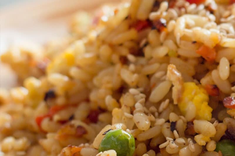 Chicken fried rice.