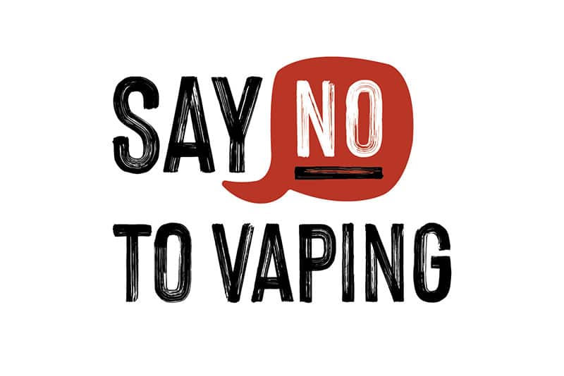 The Say No to Vaping logo.