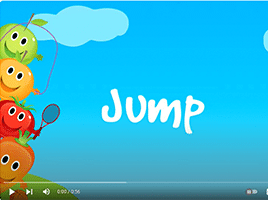 Munch & Move jumping video preview.