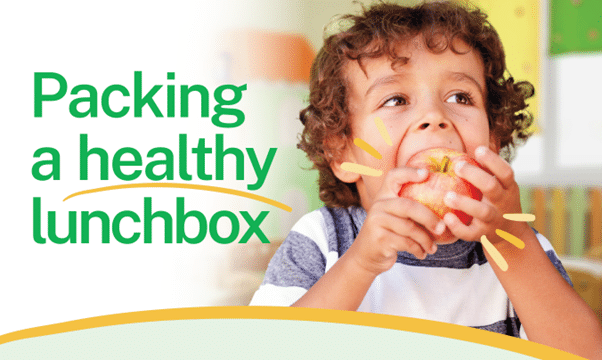 A preview of the Packing a Healthy Lunchbox factsheet.