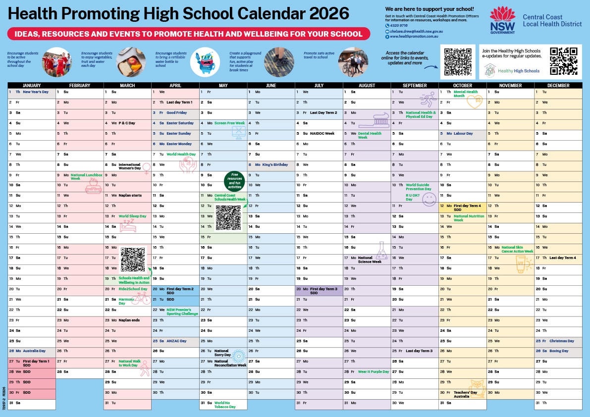 High Schools Calendar 2026
