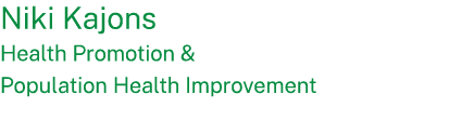 Niki Kajons Health Promotion & Population Health Improvement