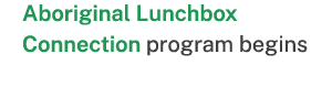 Aboriginal Lunchbox Connection program begins