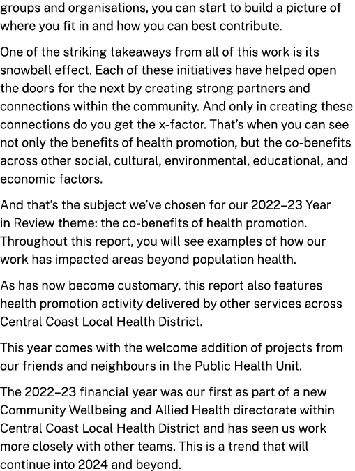groups and organisations, you can start to build a picture of where you fit in and how you can best contribute. One o...